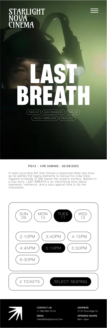 Specific Movie Page - Mobile